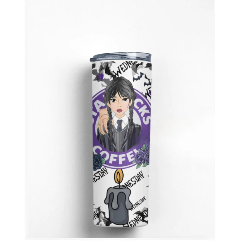 Style Without Limits Wednesday Addams Tumbler/ Water Bottle/ Thermos 20 oz