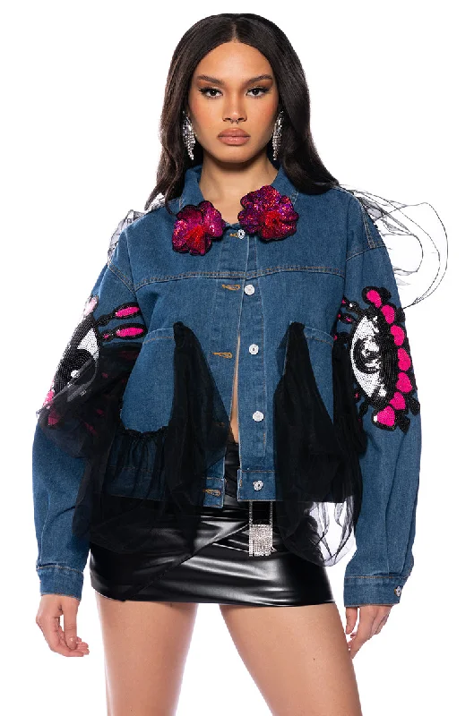 Elevated Style EYE LOVE YOU CRAFTY DENIM