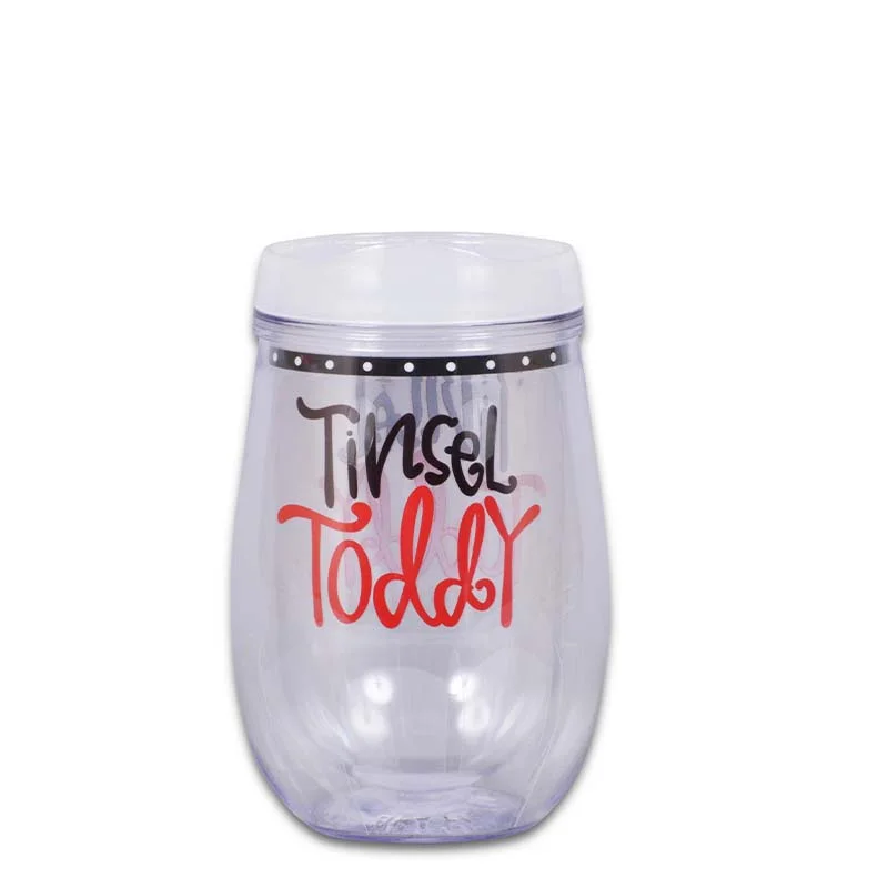 Drinkware Set Sale Tinsel Toddy Tumbler with Lid