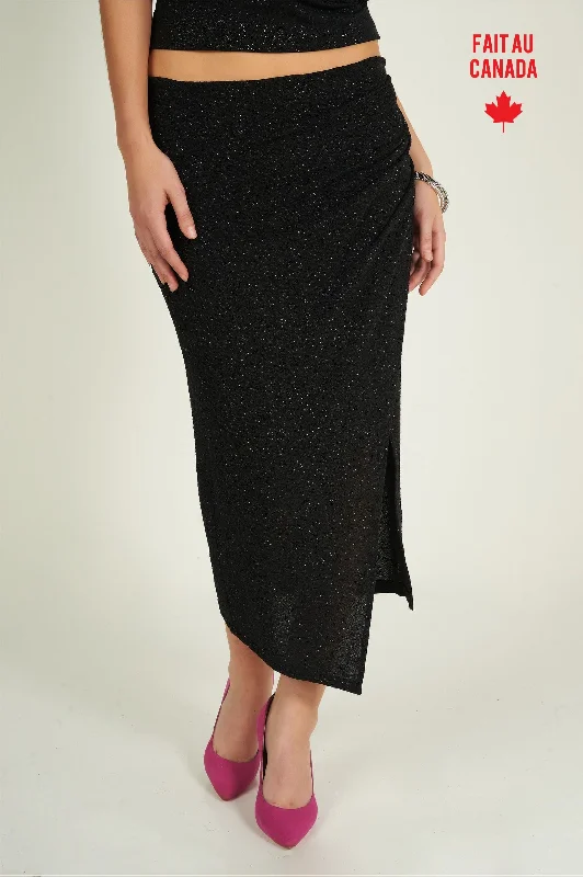 Fashion Sale Jupe portefeuille brillante - BO - (R-A15)