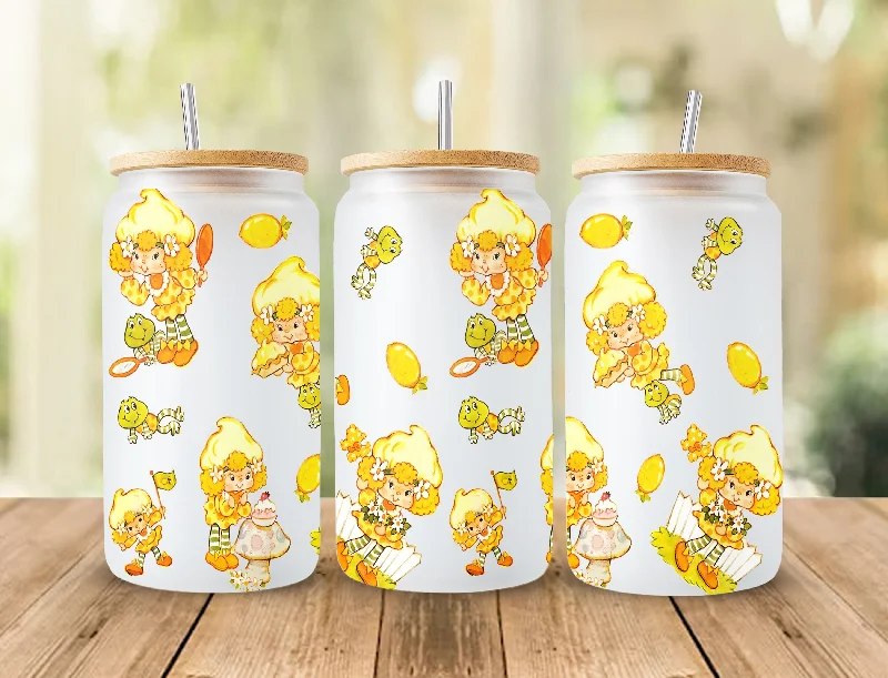 Affordable Drinkware 80s Cartoon Can Glass, 16oz Can Glass Wrap Design PNG, Retro Cartoon 80s Tumbler, 80s cartoons png,Retro 80s cartoons Tumbler Wrap, Png 3