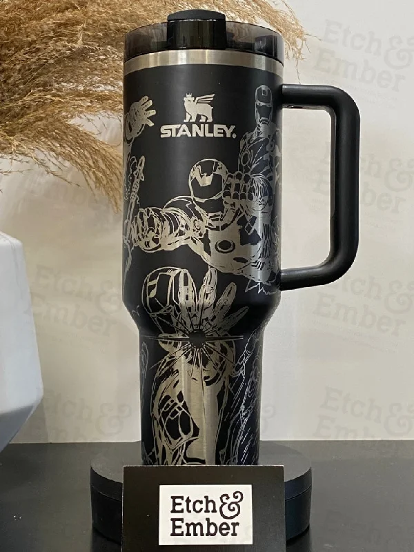 Fashion Forward Iron Man Custom Stanley Adventure Quencher 40 oz tumbler