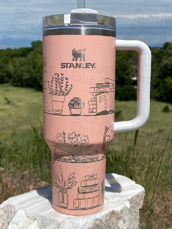 Big Savings A Book A Day Custom Stanley Adventure Quencher 40 oz tumbler