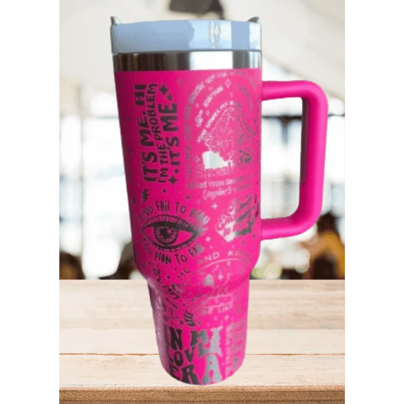 Sustainable Drinkware Stanley Taylor Swift's Iconic Albums 40oz Engraved Tumbler