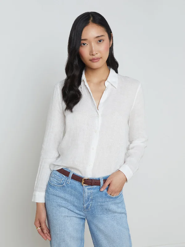 Summer Fashion Tyler Linen Blouse