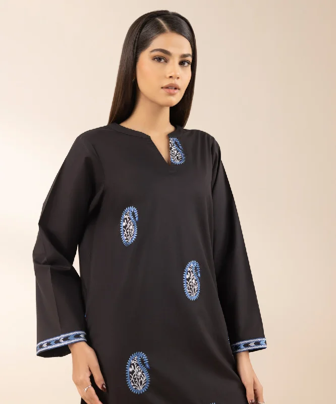 Big Savings On Rustic Countryside Styles Embroidered Cambric Shirt