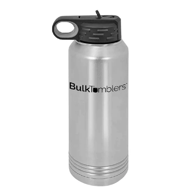 Promotional Drinkware 32 oz Personalized Water Bottle with Logo Laser Engraved on Insulated Stainless Steel Promotional Drinkware 32 oz Personalized Water Bottle with Logo Laser Engraved on Insulated Stainless Steel