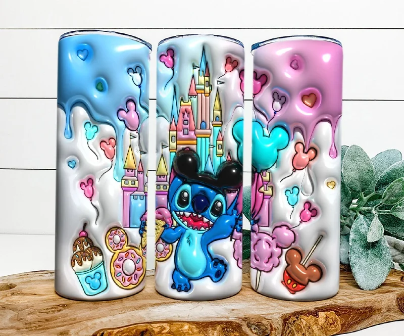 Insulated Drinkware 3D Inflated Cartoon 20oz Tumbler PNG, Magic Castle Tumbler Wrap, 3D Inflated Stitch Tumbler, Snack Tumbler, Cartoon Movie Tumbler Insulated Drinkware 3D Inflated Cartoon 20oz Tumbler PNG, Magic Castle Tumbler Wrap, 3D Inflated Stitch Tumbler, Snack Tumbler, Cartoon Movie Tumbler