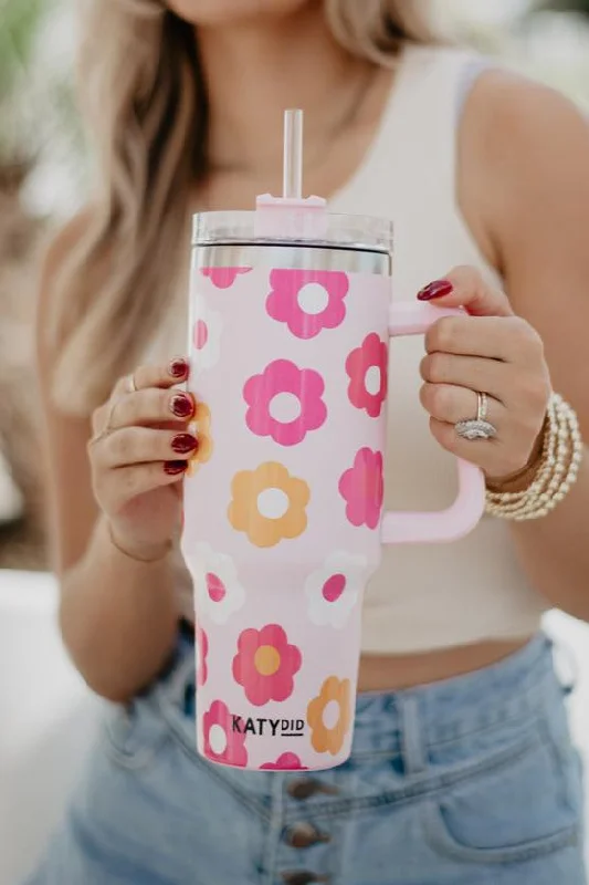 Stylish Savings Groovy Flowers Coffee Tumbler