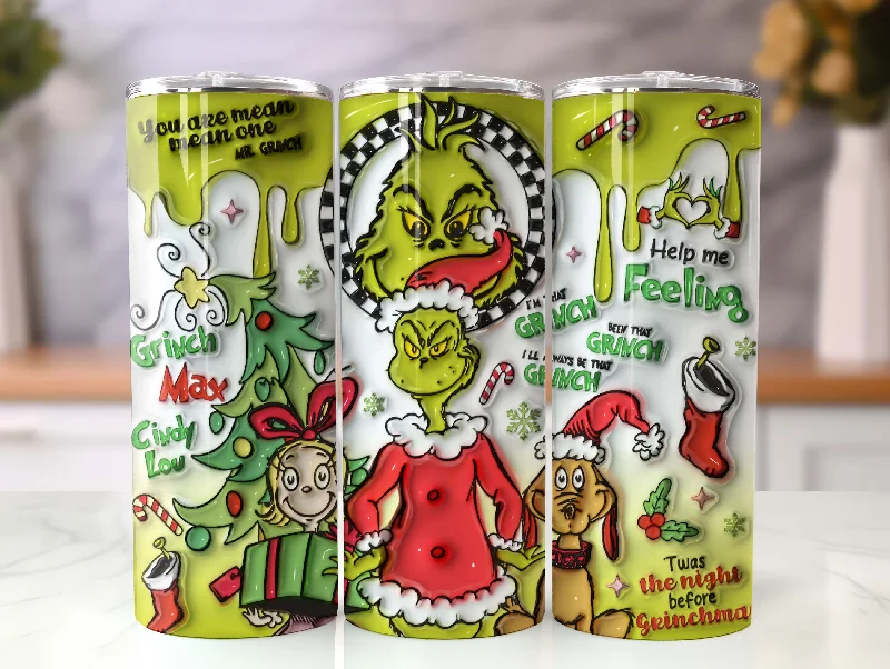 Holiday Drinkware 3D Inflated Christmas Tumbler Wrap Png, 3D Tumbler Design, 20oz Christmas Coffee Sublimation, 3D Christmas Tumbler Png, My Day Tumbler Png Holiday Drinkware 3D Inflated Christmas Tumbler Wrap Png, 3D Tumbler Design, 20oz Christmas Coffee Sublimation, 3D Christmas Tumbler Png, My Day Tumbler Png