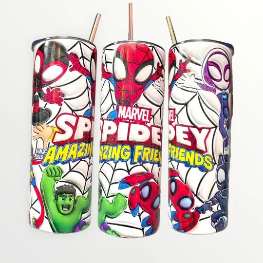 Drinkware Sale Event Spider-Man Amazing Friends Bubble Effect 20/30oz Insulated Skinny Tumbler Drinkware Sale Event Spider-Man Amazing Friends Bubble Effect 20/30oz Insulated Skinny Tumbler