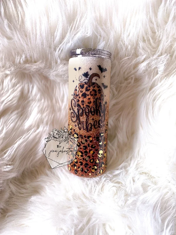 Spring Offer Spooky Vibes Epoxy Tumbler
