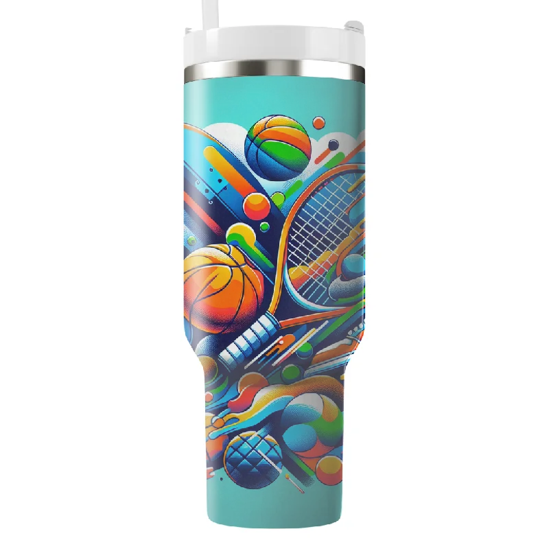 Step Ahead, Lead The Trend Radical 80s Sports Tumbler With Handle