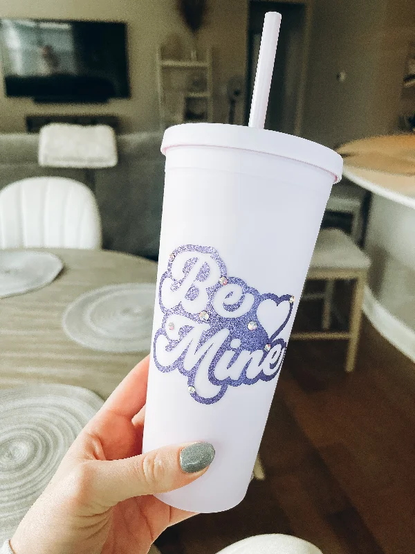 Glassware Deals Be Mine✨ Purple Matte Tumbler