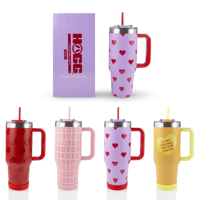 Boutique Styles 40oz POWDER COATED BIG SWIG TUMBLER - VALENTINE'S COLLECTION
