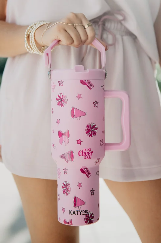 Seasonal Sale In My Cheer Era 38 Oz Tumbler with Lid Handle