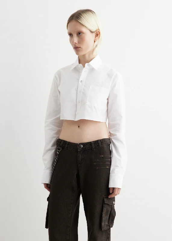 Vibrant Femme Fashion Cropped Shirt