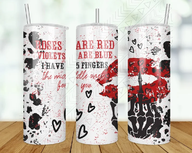 Travel Cups Promotion Roses are red, violets are blue, the middle one's for you