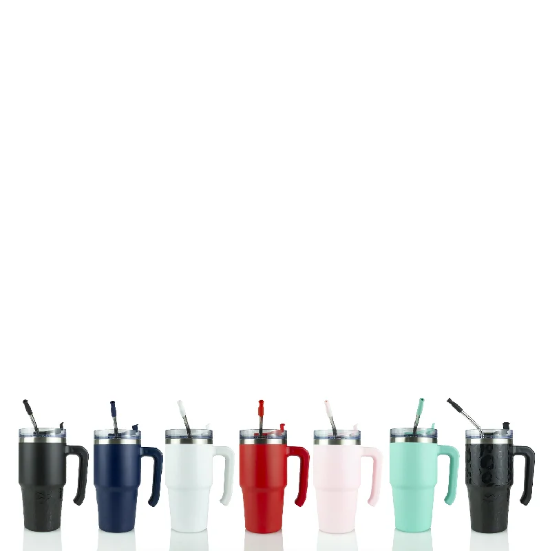Insulated Tumbler Sale 20oz POWDER COATED GRIPPY TUMBLER