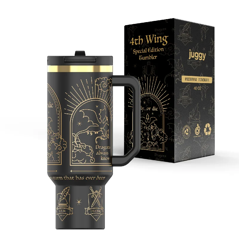Evening Elegance Fourth Wing 40 oz DuoLid Tumbler - PREORDER