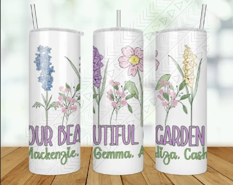 Set Of Tumblers Beautiful Garden Tumbler