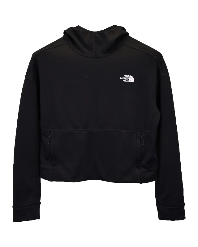 First Order Discount The North Face Cropped Hoodie in Black Polyester