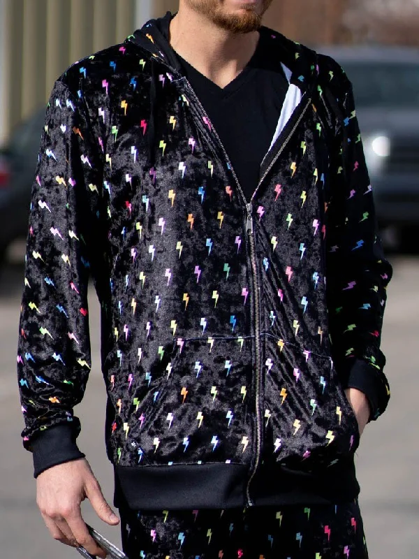 Imeless Style Neon Color Bolts Unisex Hoodie