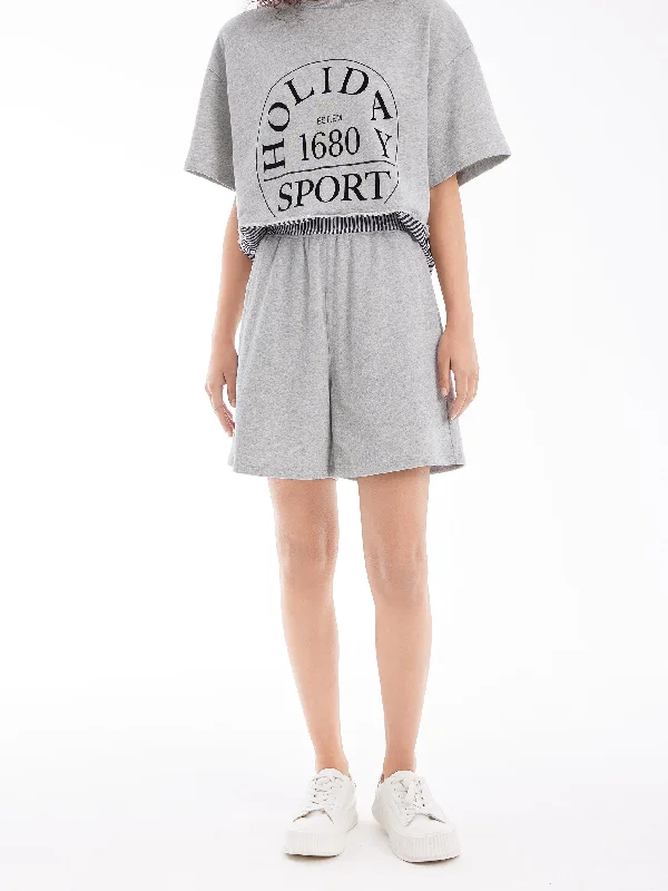 Fashion Sale Needle And Shuttle Patchwork Sports Shorts