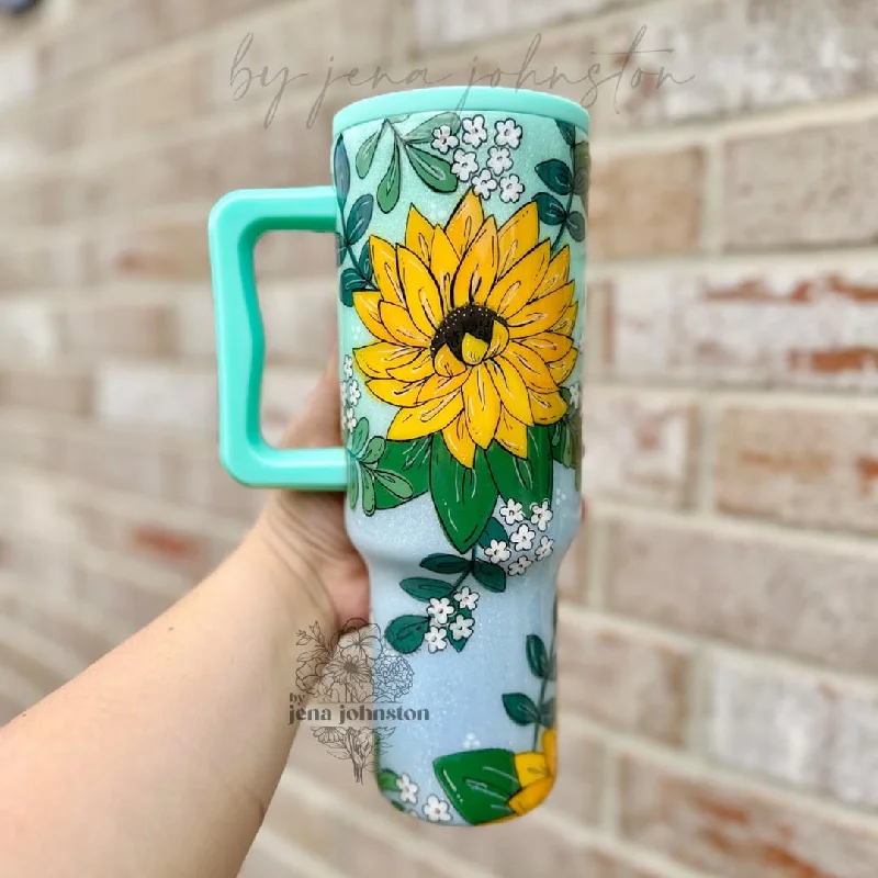 Inspired By You, Designed For You Handpainted Sunflower
