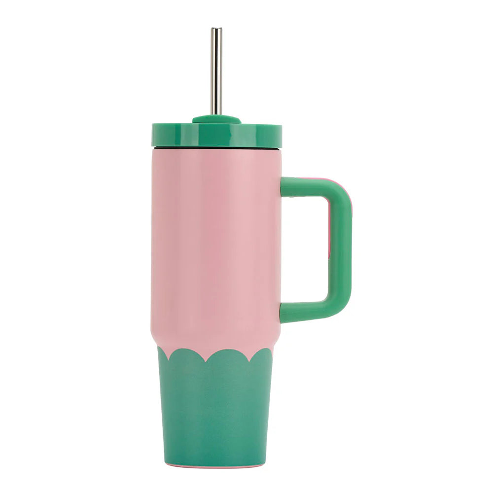Glassware Deals Annabel Trends Insulated Super Sip Tumbler - Wave - Musk & Green