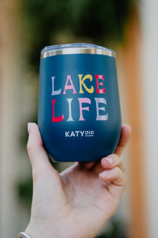 Snag Fabulous Fashion Bargains Lake Life Stainless Steel WINE TUMBLER