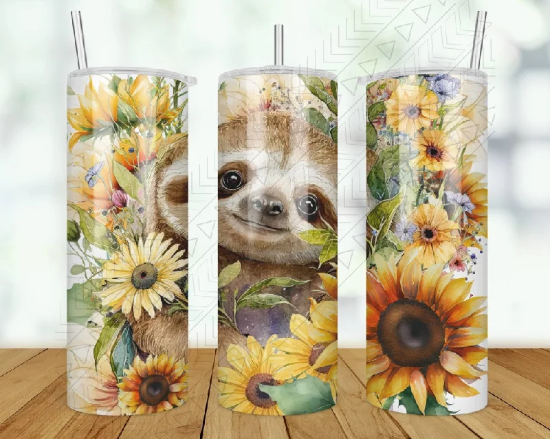 Insulated Travel Drinkware Sloth Tumbler