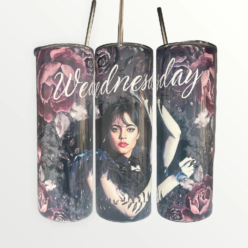 Holiday Drinkware Discount Wednesday Addams Insulated 20oz/30oz Skinny Tumbler