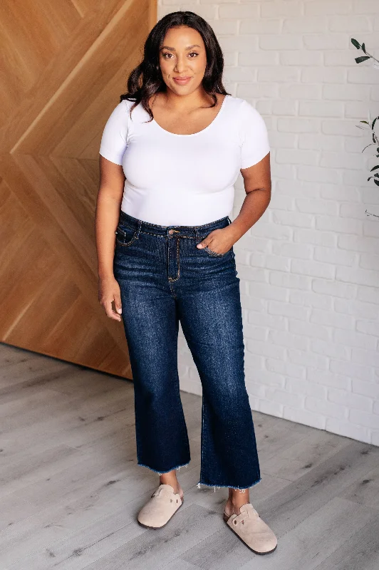 Buy More, Save More Madeline High Rise Cropped Wide Leg Jeans