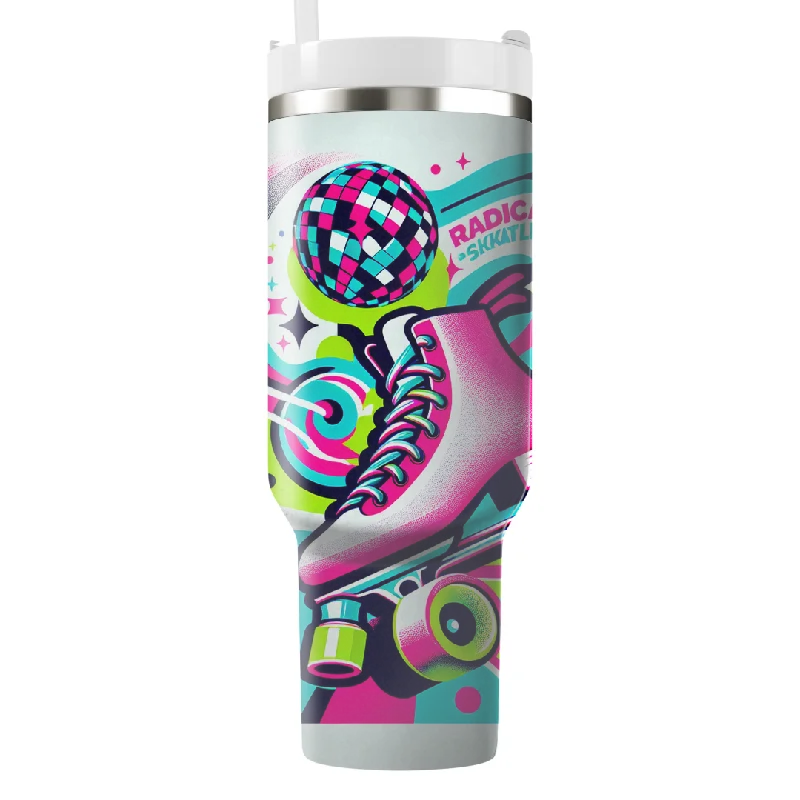 Fashion Forward Radical Roller Skating Tumbler With Handle