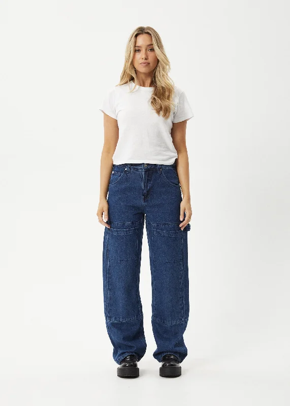 Exquisite Women's Wear Sale AFENDS Womens Moss - Denim Carpenter Jeans - Authentic Blue
