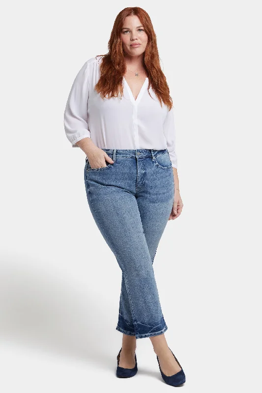 Wardrobe Upgrade Marilyn Straight Ankle Jeans In Plus Size - Torrent Peak