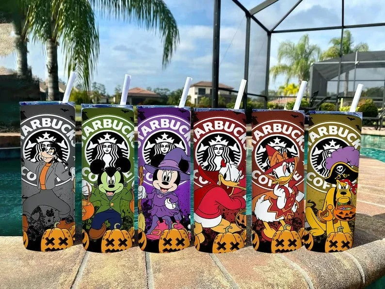 Festive Drinkware Deals Bundle 20 oz Mickey And Friends Halloween Starbucks Tumbler Wrap, Mickey Tumbler Png, Trick Or Treat, Mickey Horror, Spooky Vibes Png Festive Drinkware Deals Bundle 20 oz Mickey And Friends Halloween Starbucks Tumbler Wrap, Mickey Tumbler Png, Trick Or Treat, Mickey Horror, Spooky Vibes Png