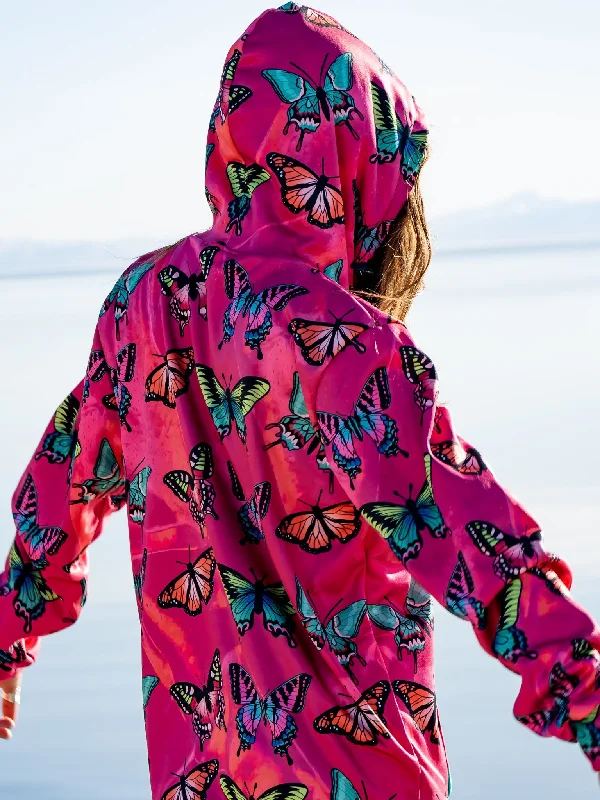 Limited Styles Maroon Butterfly Unisex Hoodie