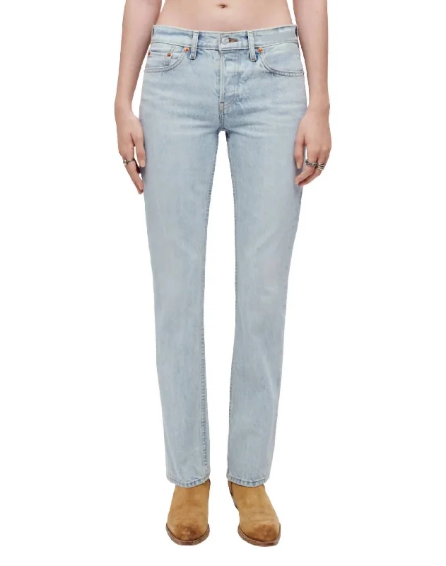 High End Women's Wear Anderson Straight Jeans In Maliblue