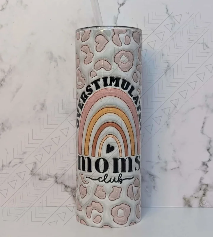 Portable Drinkware Discounts Overstimulated Moms Club 3d Puff Tumbler