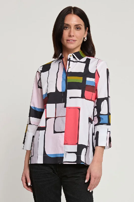 Fashion Sale Hinson Wu Xena Cubist Zip Back Blouse