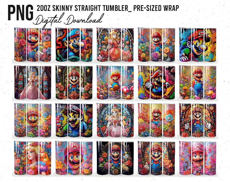 Travel Drinkware Sale Big Bundle Mario Tumbler, Mario Tumbler 20oz, 20oz Skinny Tumbler, Cartoon Tumbler, Video Game Skinny Tumbler -FREE 24 Designs 20oz tumbler Travel Drinkware Sale Big Bundle Mario Tumbler, Mario Tumbler 20oz, 20oz Skinny Tumbler, Cartoon Tumbler, Video Game Skinny Tumbler -FREE 24 Designs 20oz tumbler