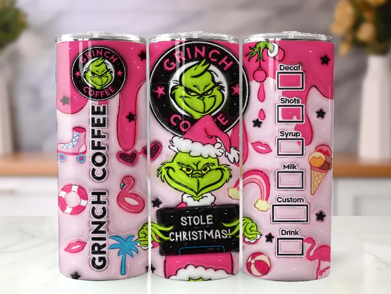 Festive Drinkware Deals 3D Inflated Pink Christmas Tumbler Wrap, Retro Merry Christmas, Funny Christmas, 3D Tumbler Wrap, 20oz Skinny Tumbler Png, Stole Christmas Festive Drinkware Deals 3D Inflated Pink Christmas Tumbler Wrap, Retro Merry Christmas, Funny Christmas, 3D Tumbler Wrap, 20oz Skinny Tumbler Png, Stole Christmas