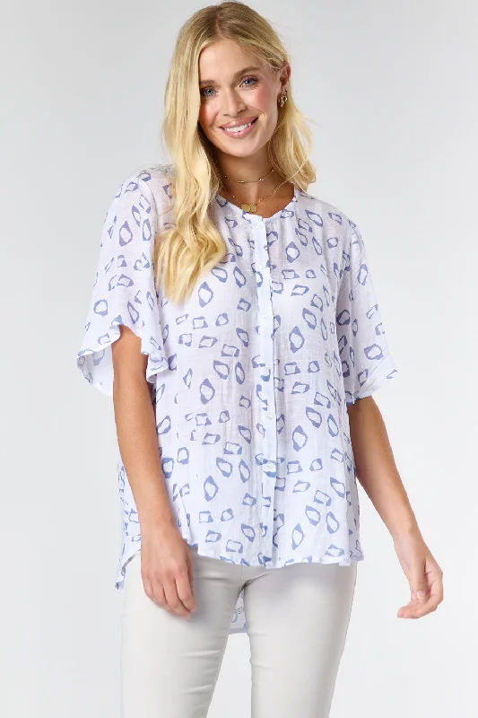 Vintage Charm Saloos Angel Sleeve Swing Shirt