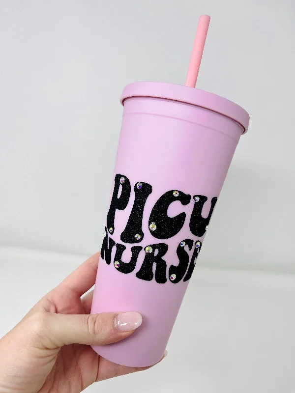 Vacuum-Insulated Bottles PICU Nurse Matte Tumbler