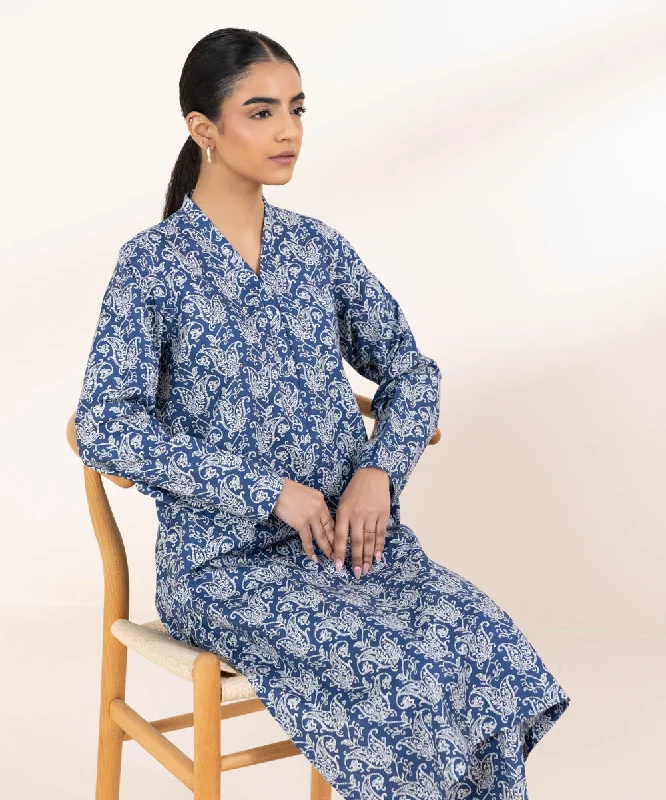 Chic Allure Printed Cambric Shirt