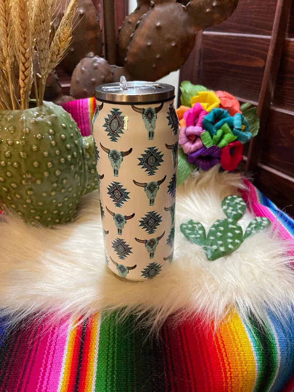 Elegant Style Western 16oz Stainless steel Tumbler