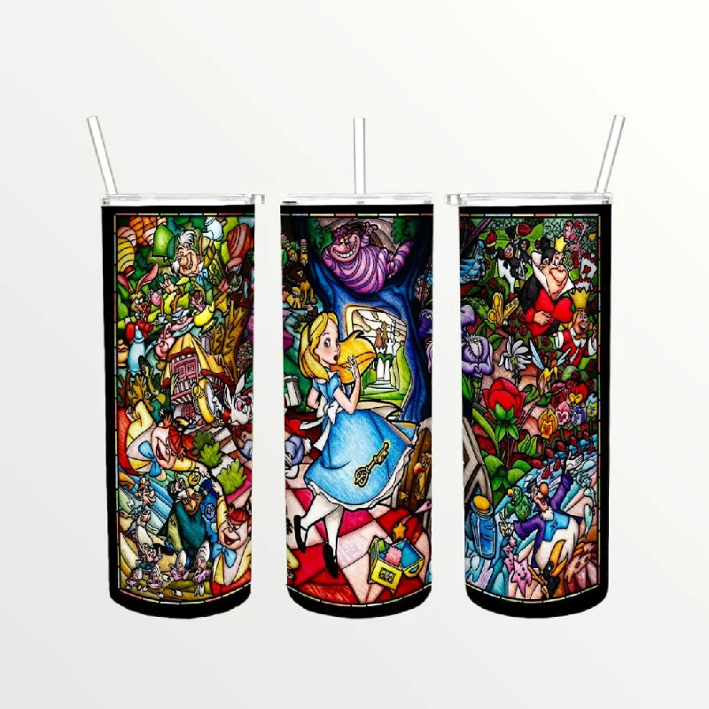 Special Drinkware Promotion Alice in Wonderland 20/30oz Insulated Skinny Tumbler