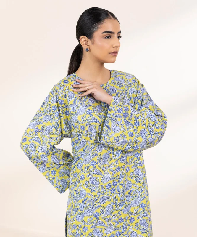 Effortless Sophistication Printed Cambric Shirt